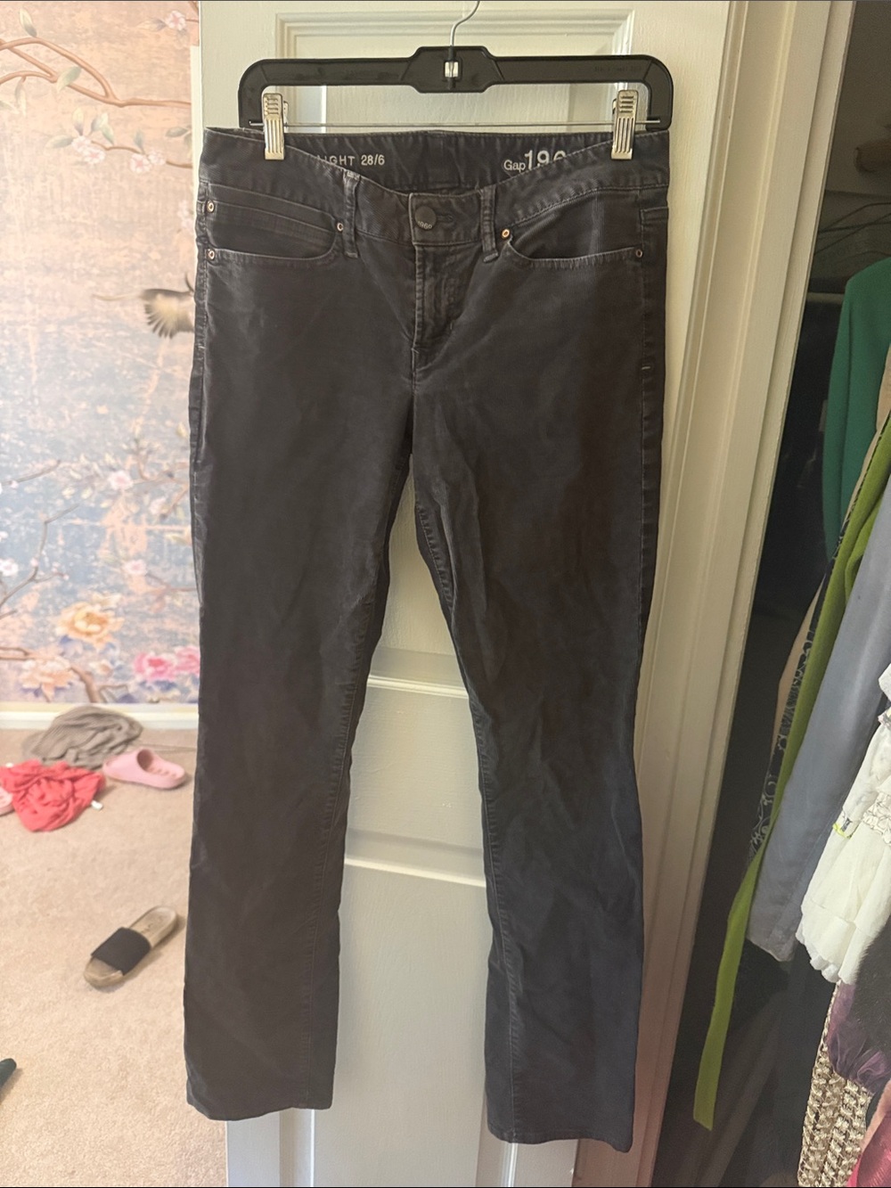 GAP Grey Straight-Leg Women’s Corduroy Jeans